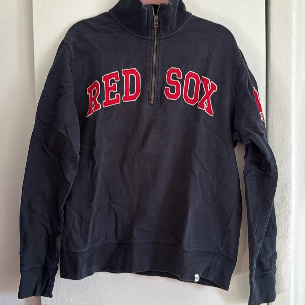 Boston Red Sox Quarter Zip Sweatshirt